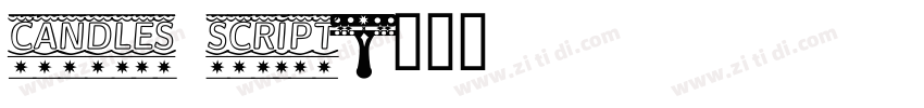 Candles script字体转换